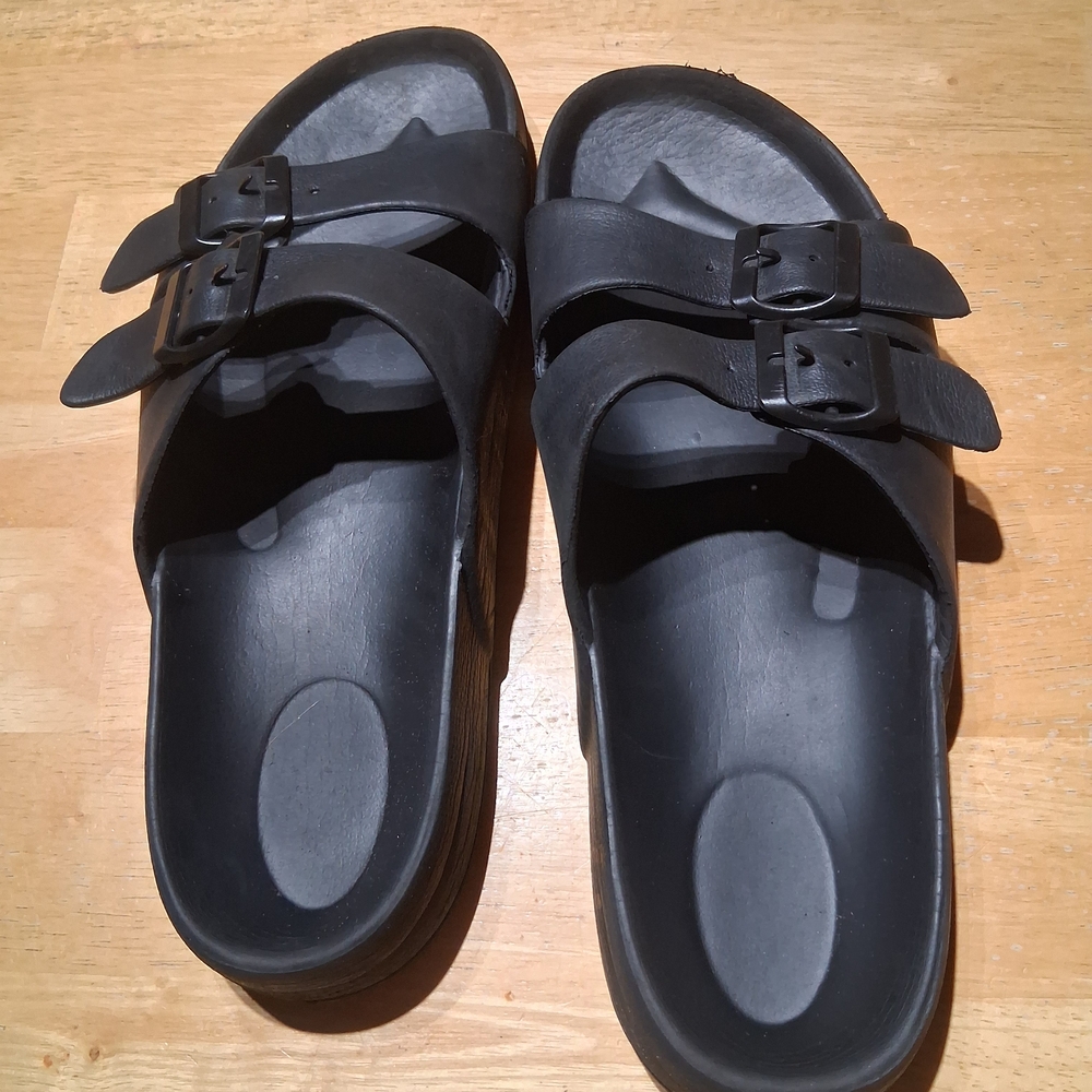 Kids Black Sandals